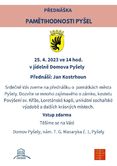 Pamětihodnosti Pyšel (Jan Kostrhoun) - přednáška (pracoviště Pyšely)